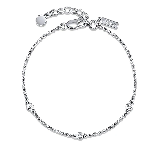 Shop Vincero Women's The Sapphire Trio Bracelet in 14K Gold Over