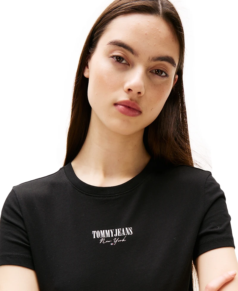 Tommy Jeans Women's Slim-Fit Essential Logo Graphic T-Shirt