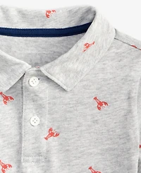 Baby Boys Lobster Dash Printed Polo Shirt, Exclusively at Macy's