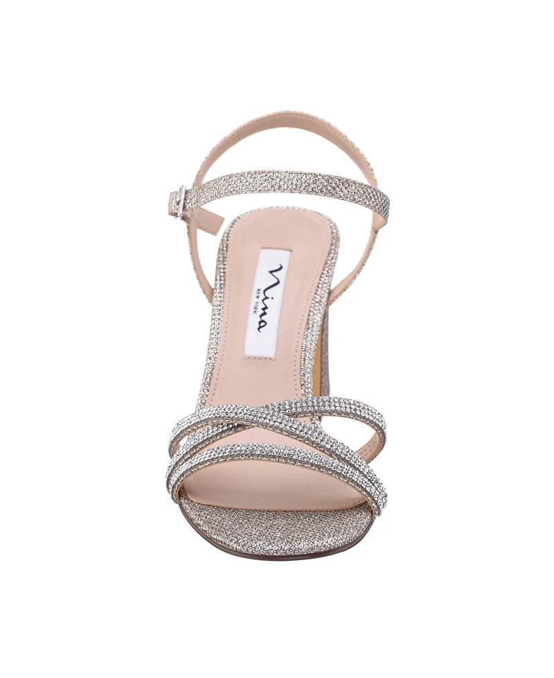 Nina Women's Quella Block Heel Dress Sandal