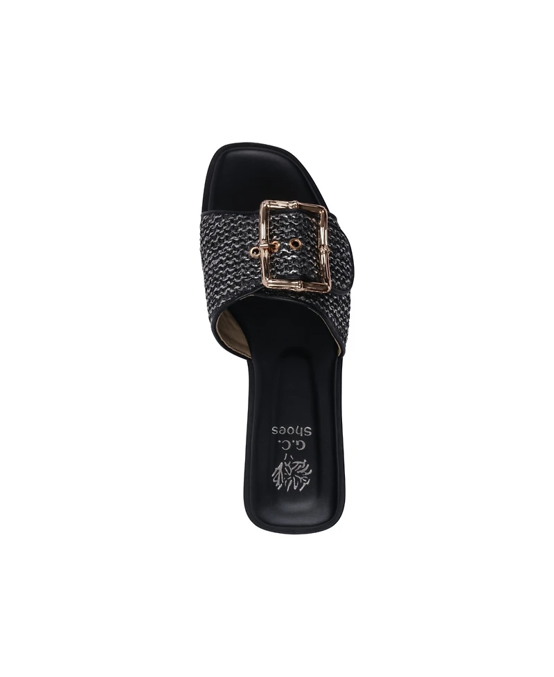 Gc Shoes Women's Indie Woven Buckle Flat Sandals