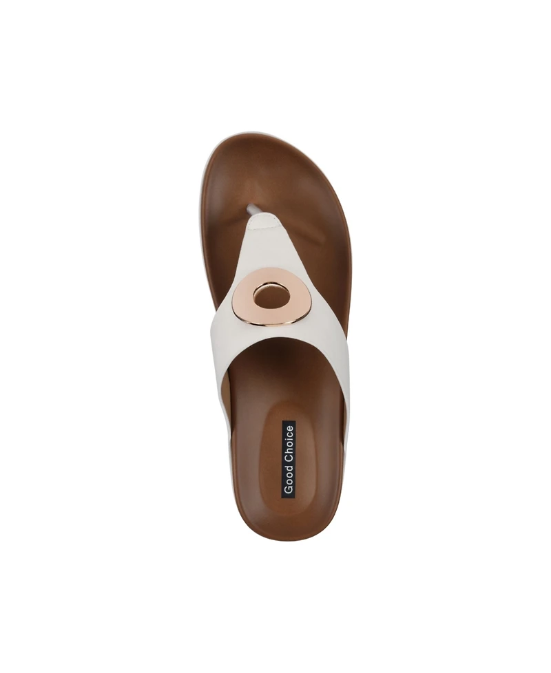 Gc Shoes Women's Seli Thong Wedge Sandals