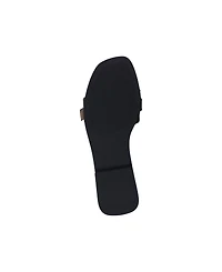 Gc Shoes Women's Kenna Embellished Buckle Flat Sandals