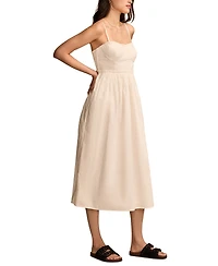 Lucky Brand Women's Empire Corset Poplin Midi Dress