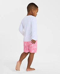 Hurley Toddler Boys Pineapple Swim Top & Printed Shorts, 2 Piece Set