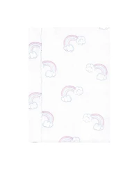 Hudson Baby Girls Gentle Cotton-Blend Flannel Burp Cloths Value Set