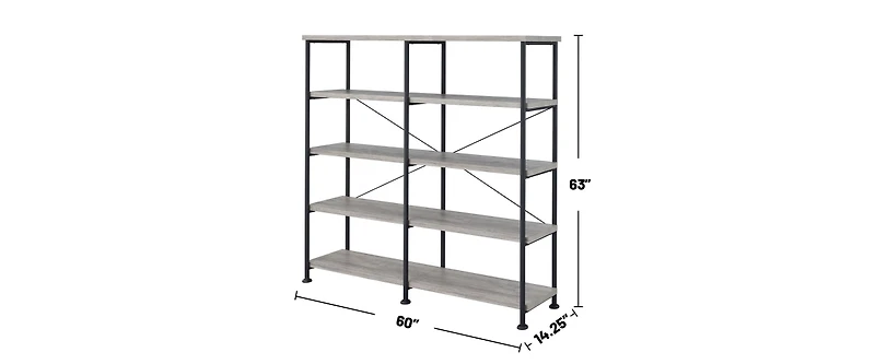 Storage shelves with 5 adjustable levels, garage storage shelves, heavy-duty metal shelves, practical shelf units, suitable for warehouse storage room