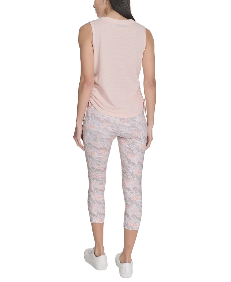 Calvin Klein Performance Women's Ruched Side-Tie Tank Top