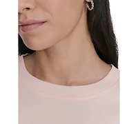 Calvin Klein Performance Women's Cotton Puff-Logo Cropped T-Shirt