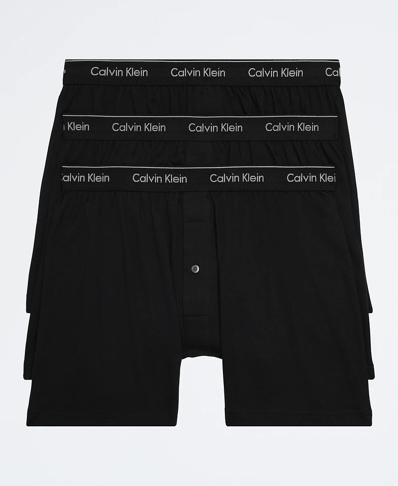 Calvin Klein Men's 3-Pack Cotton Classics Knit Boxers Underwear