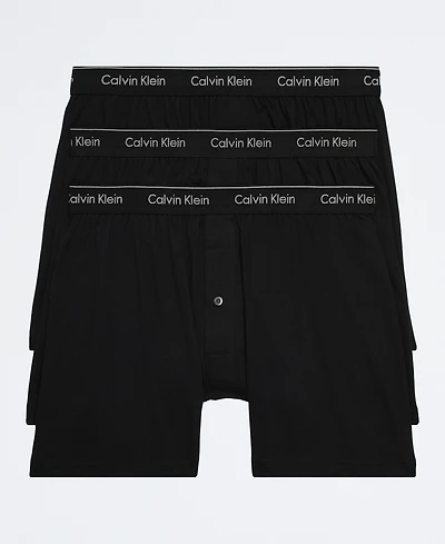 Calvin Klein Men's 3-Pack Cotton Classics Knit Boxers Underwear