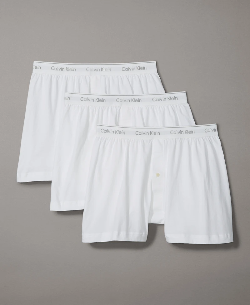 Calvin Klein Men's 3-Pack Cotton Classics Knit Boxers Underwear