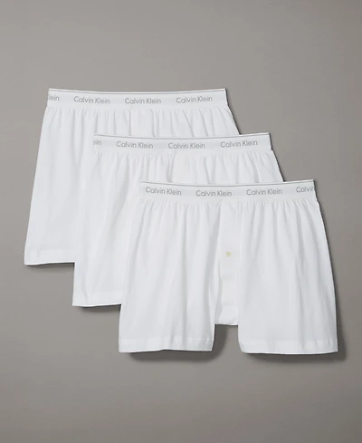 Calvin Klein Men's 3-Pack Cotton Classics Knit Boxers Underwear