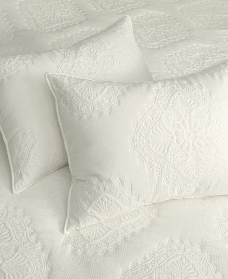 Levtex Muslin Stitch Stitching 3-Pc. Quilt Set, King/California King