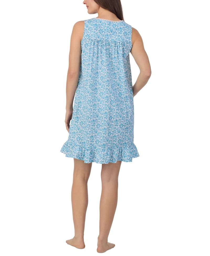 Eileen West Women's Cotton Sleeveless Short Nightgown