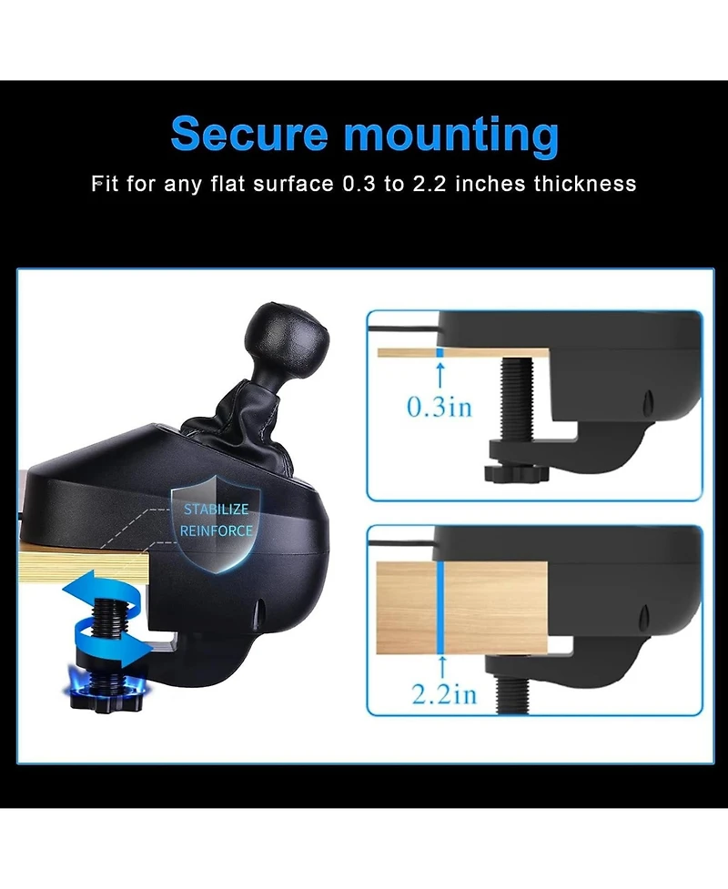 Gear Shifter Driving Force Compatible with Logitech G920,Black color