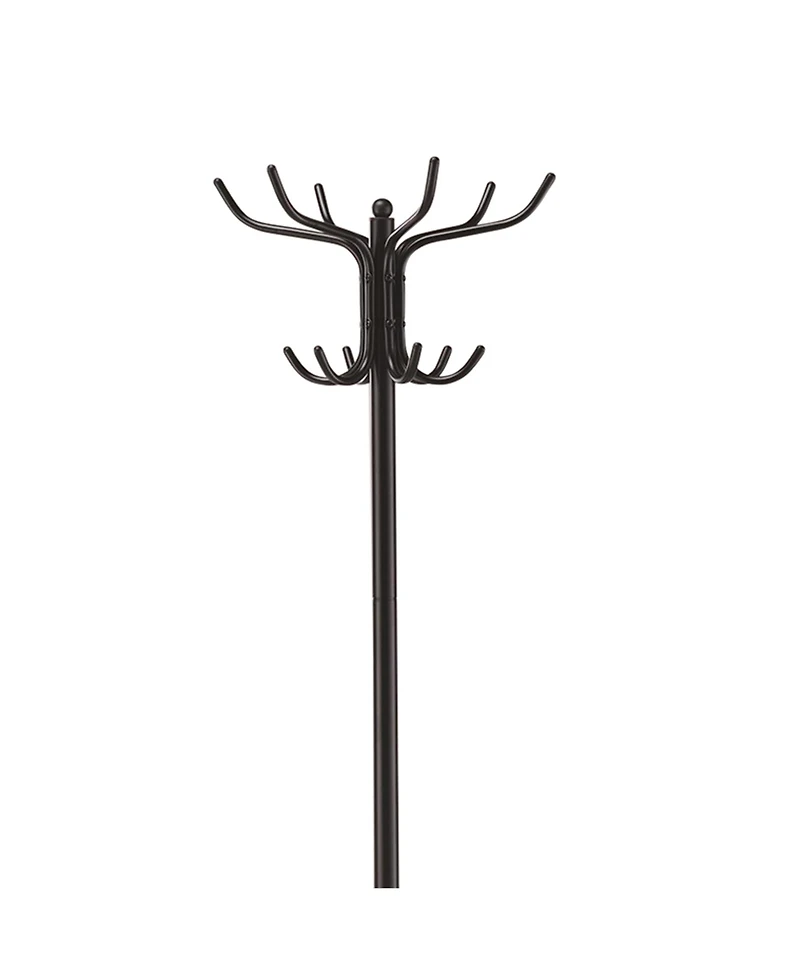 Sturdy Metal Coat and Hat Rack with Integrated Umbrella Storage