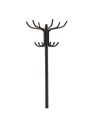Sturdy Metal Coat and Hat Rack with Integrated Umbrella Storage
