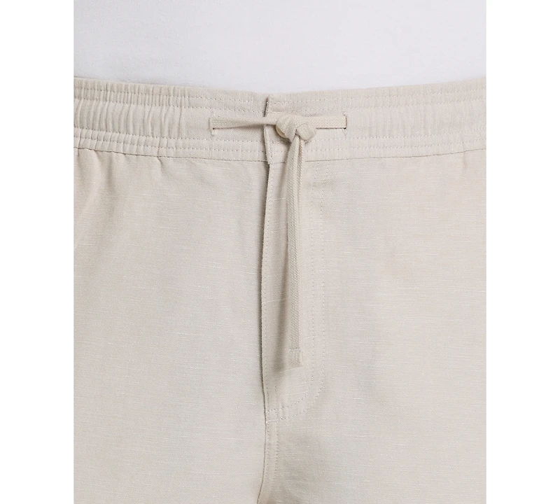 Cubavera Men's 8" Drawstring Linen Cargo Shorts