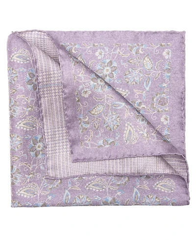 Elizabetta Men's Enzo - Double Sided Silk Pocket Square for Men