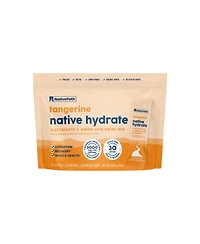 NativePath Native Hydrate Stick Packs, Sugar Free Electrolytes Powder with BCAAs, Tangerine Hydration, Keto & Paleo Friendly, 30 Servings
