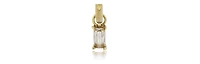 Cz Dangle Stainless Steel Earring