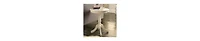 Traditional Round Side Table with Turned Pedestal Base – Sturdy Wood Construction
