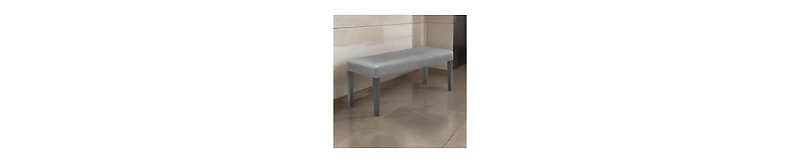 Fabric Upholstered Bench – Sturdy Wood Frame for Entryway or Living Room