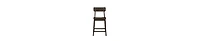 Curved Back Counter Stool – Rubberwood Chair for Kitchen & Bar