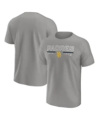 Fanatics Men's Gray San Diego Padres Raglan T-Shirt
