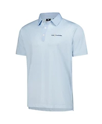 FootJoy Men's Light Blue The Players Prodry Checker Print Lisle Polo Shirt
