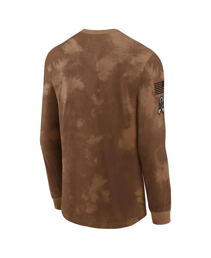 Nike Men's Brown Atlanta Falcons Salute To Service Long Sleeve T-Shirt