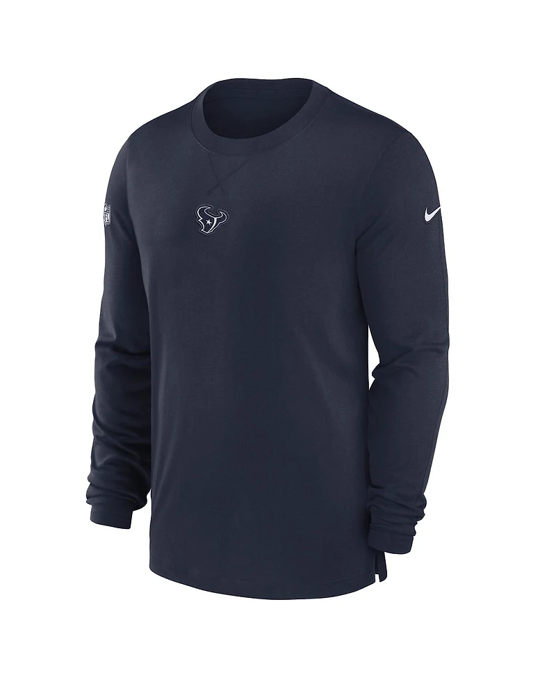 Nike Men's Navy Houston Texans Player Long Sleeve Performance T-Shirt