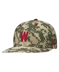 Nike Men's Digital Camo Washington State Cougars On-Field Baseball Performance Fitted Hat