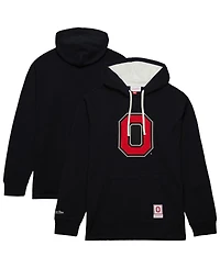 Mitchell & Ness Men's Black Ohio State Buckeyes Lightweight Thermal Pullover Hoodie