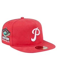 New Era Men's Red Philadelphia Phillies Championship Side Flag A-Frame 59Fifty Fitted Hat