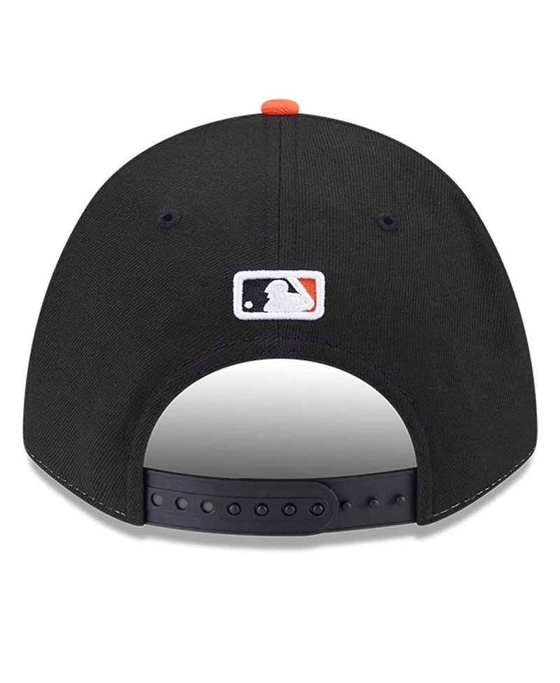 New Era Men's White Baltimore Orioles Player Replica 9Forty Adjustable Hat