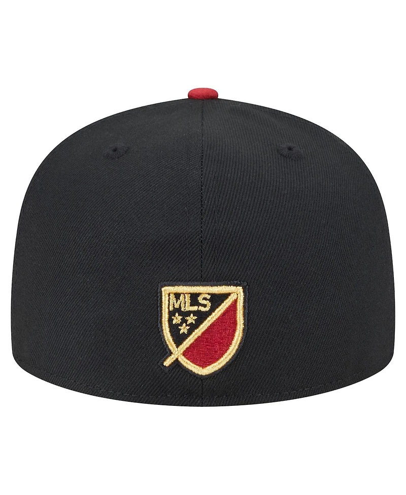 New Era Men's Black Atlanta United Fc 2025 Kickoff 59FIFTY Fitted Hat
