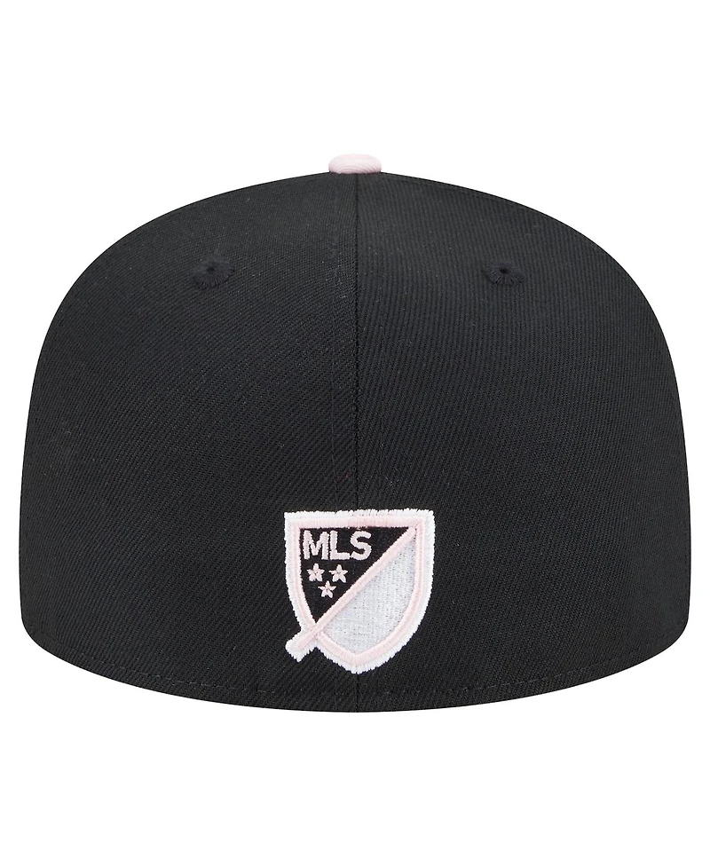 New Era Men's Black Inter Miami Cf 2025 Kickoff 59FIFTY Fitted Hat