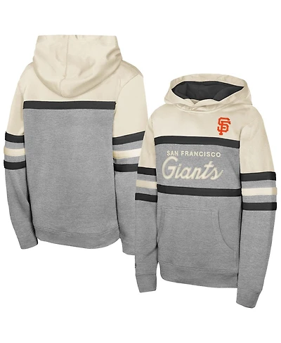 Mitchell & Ness Men's Cream San Francisco Giants Head Coach Pullover Hoodie