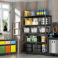 Wire Shelving Metal Storage Rack Adjustable Shelves, Standing Storage Shelf
