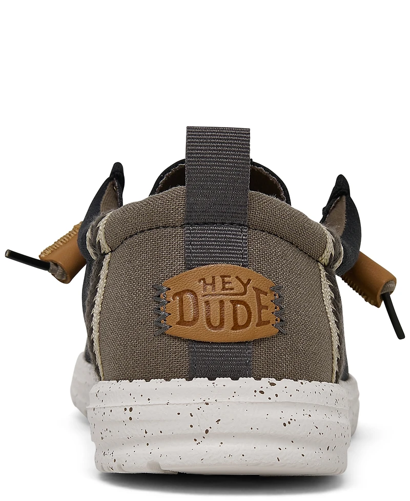 Hey Dude Men's Wally Summer Linen Casual Moccasin Sneakers from Finish Line