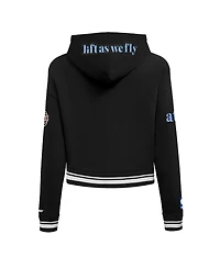 Pro Standard Women's Black Atlanta Hawks 2024/25 City Edition Cropped Pullover Hoodie