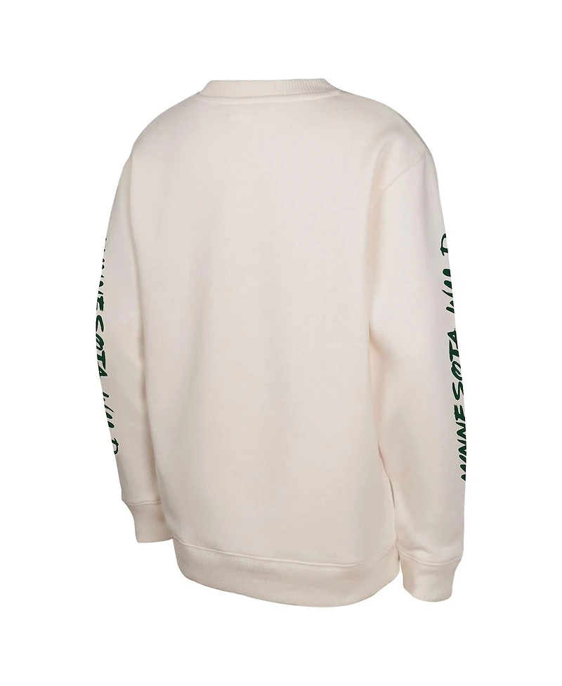 Outerstuff Big Boys and Girls Cream Minnesota Wild Star Power Pullover Sweatshirt