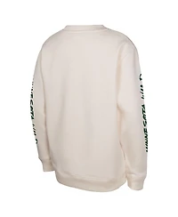 Outerstuff Big Boys and Girls Cream Minnesota Wild Star Power Pullover Sweatshirt