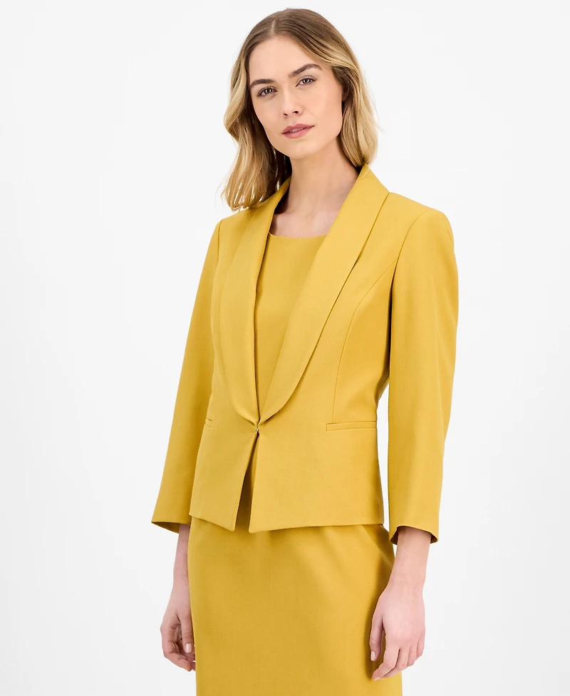 Le Suit Women's Shawl-Collar Jacket & Sleeveless Dress Suit Set, Regular & Petite