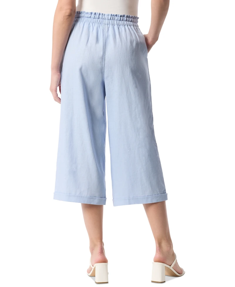 Gloria Vanderbilt Rainey Pull-On Wide-Leg Cropped Pants