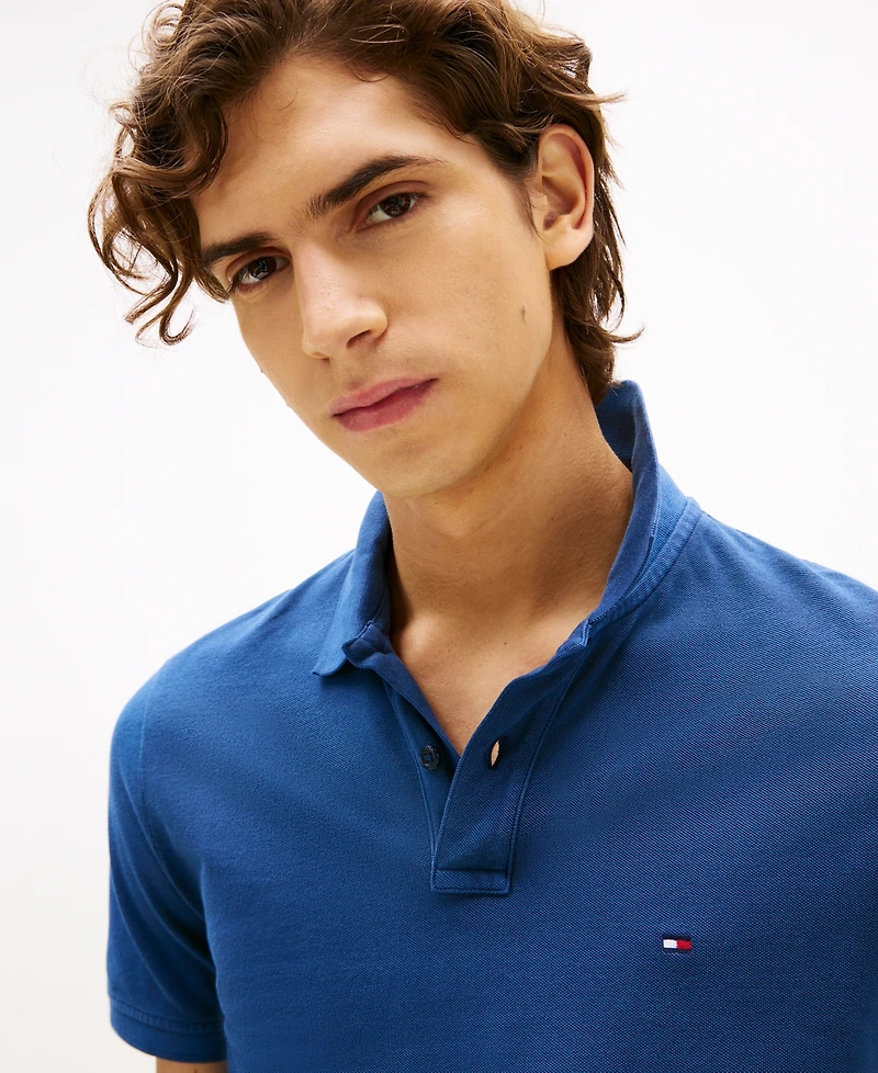Tommy Hilfiger Men's Short Sleeve Garment-Dyed Polo Shirt