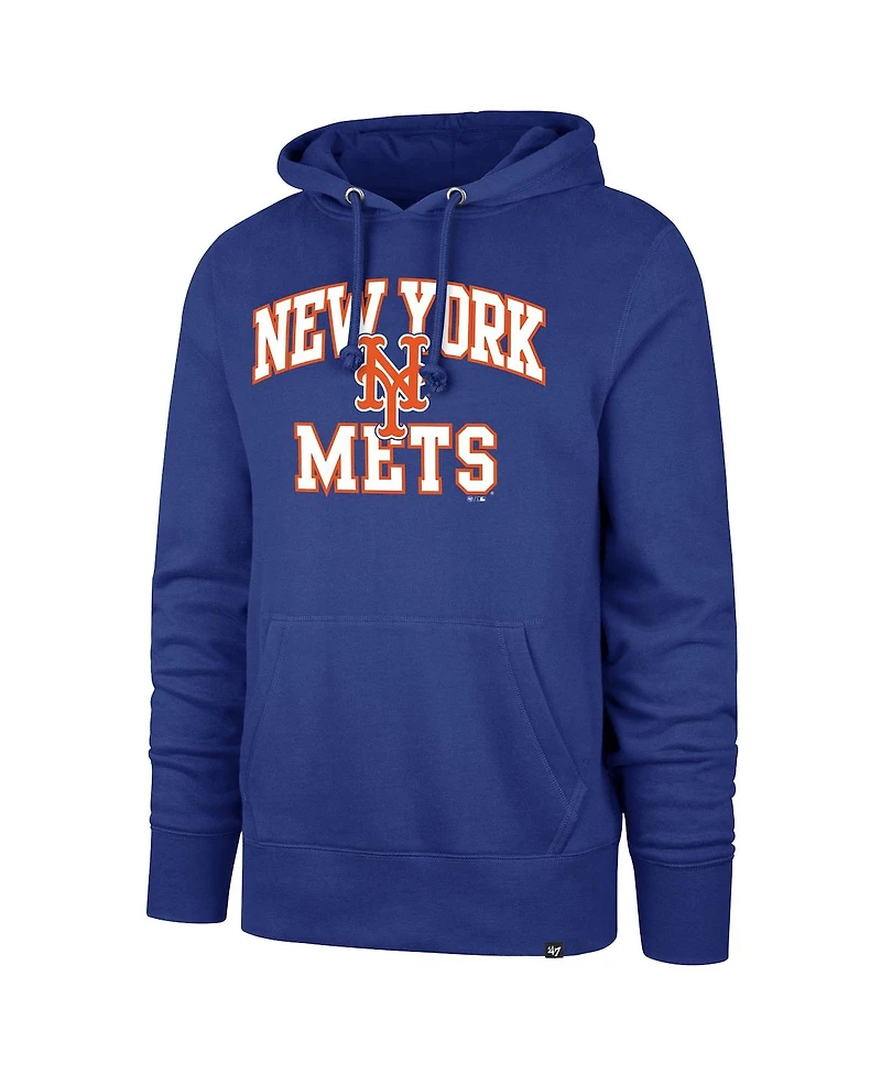 '47 Brand Men's Royal New York Mets Velocity Headline Pullover Hoodie