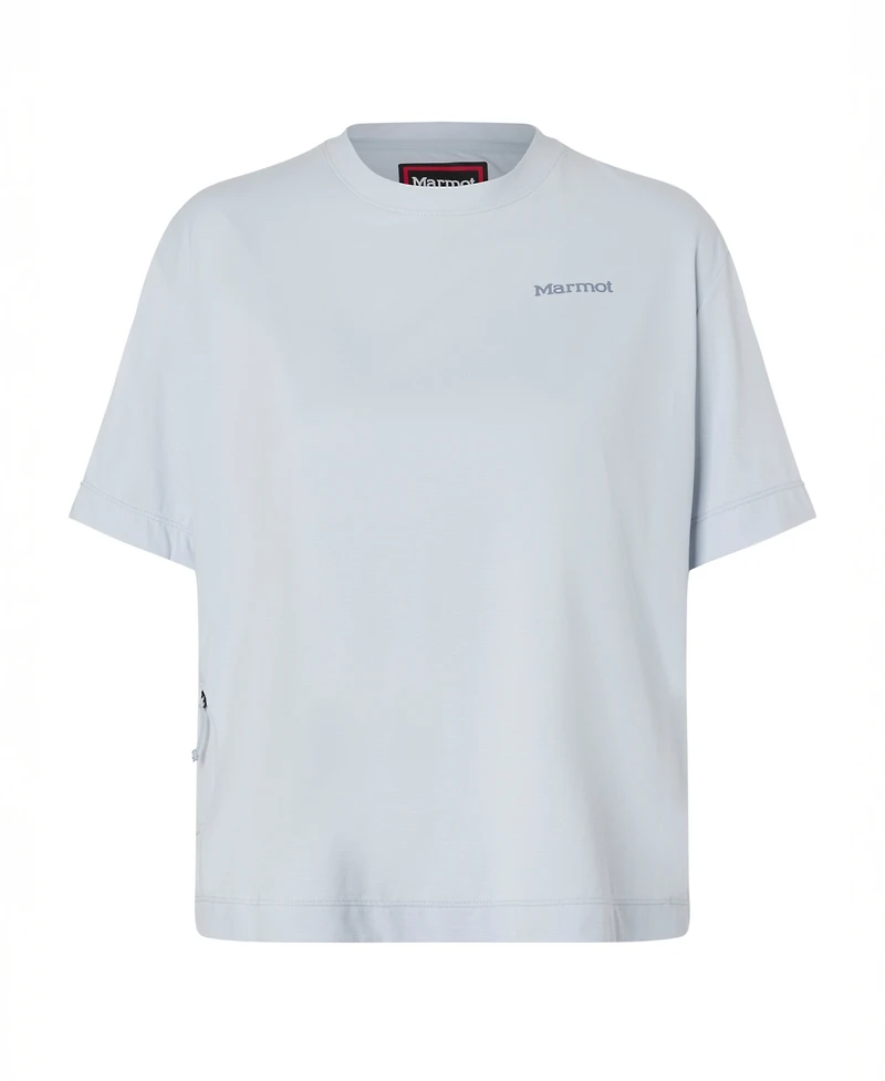 Marmot Women's Air Exchange Upf 50 Crew Short Sleeve Ribbed Collar T-Shirts